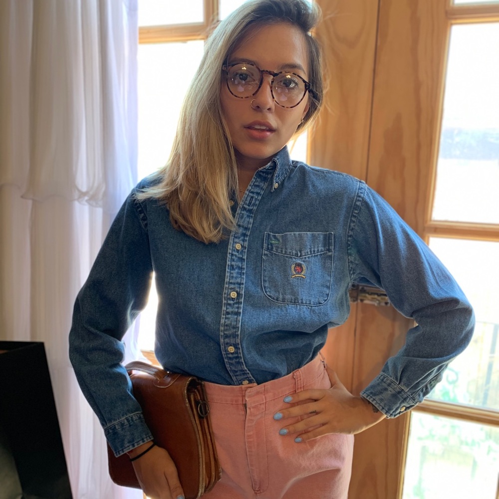 Vintage Tommy Hilfiger Denim shirt.